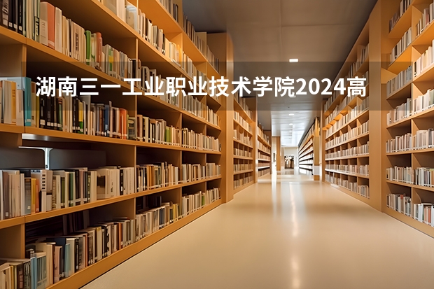 湖南三一工业职业技术学院2024高考在江西招生计划