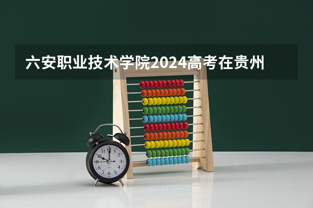 六安职业技术学院2024高考在贵州招生计划