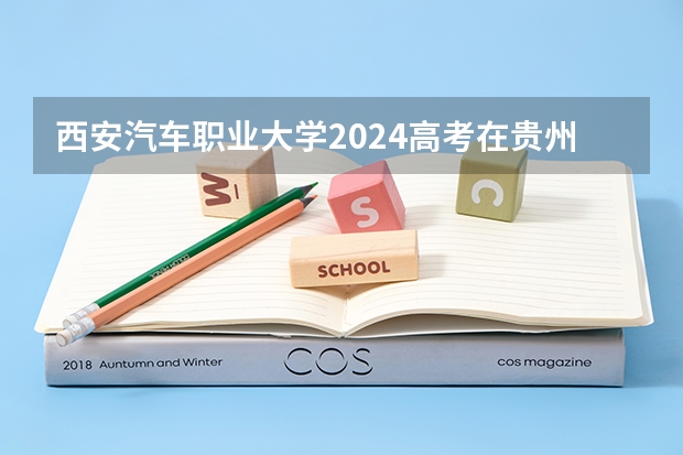 西安汽车职业大学2024高考在贵州招生计划
