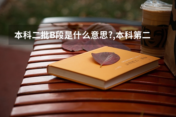 本科二批B段是什么意思?,本科第二批b段是什么意思