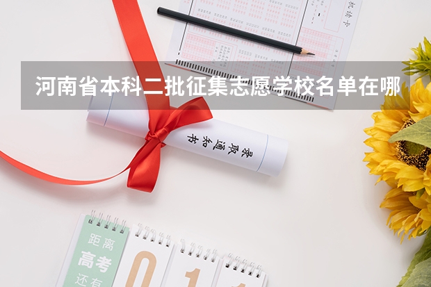 河南省本科二批征集志愿学校名单在哪查 河南本科二批征集志愿可以报几个志愿？