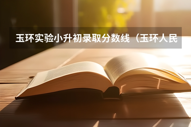 玉环实验小升初录取分数线（玉环人民医院护理笔试录取分数线）