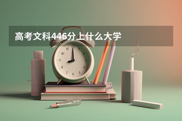 高考文科446分上什么大学